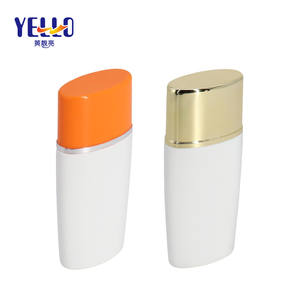 Vente en gros Emballage de protection solaire vide en plastique personnalisé 50ml Mini bouteille de lotion solaire solaire HDPE avec bouchon doré - Product Image 3