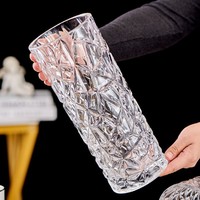 Fleurs Verre Vase Pièce Maîtresse De Table De Luxe Grand Nordique De Mariage Clair Décor À La Maison Fleur Table Vase En Verre pour Plantes En Plein Air