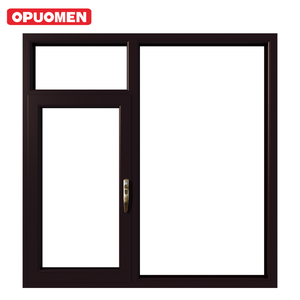 Fenêtre à battant en aluminium à <span class=keywords><strong>double</strong></span> <span class=keywords><strong>vitrage</strong></span>, inclinable et pivotante, résistante au vent, avec moustiquaire - Product Image 2