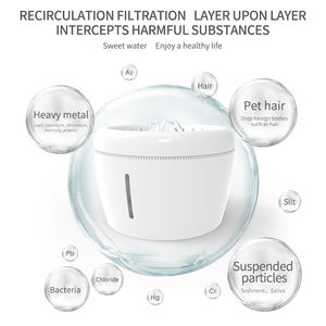 Facile da pulire BPA-Free 2.5L/84oz distributore automatico di acqua per cani per <span class=keywords><strong>bere</strong></span> con pompa silenziosa piccolo <span class=keywords><strong>gatto</strong></span> fontana - Product Image 3