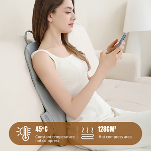 Coussin de massage chauffant électrique pour le dos, coussin de chaise Shiatsu avec rouleaux qui se déplacent vers le haut et vers le bas pour le massage du dos - Product Image 3