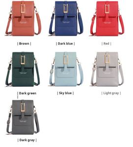 Sac bandoulière portefeuille pour téléphone portable, simple et élégant, avec fonction écran tactile, disponible en gros - Product Image 4