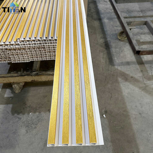 Decorazione resistente Uv composito Wpc <span class=keywords><strong>rivestimento</strong></span> della parete Pannello Murale Esterno Wpc tavole di legno - Product Image 5