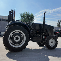 Tracteur agricole 4x4 de grande taille, très vendu en Chine, 70cv, 80cv, 90cv, 100cv, 120cv, équipement agricole avec chargeur frontal