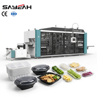 Aangepaste Automatische Plastic Deksel Voedselcontainer Thermovormende Machine Wegwerp Plastic Trays Thermovormende Machine