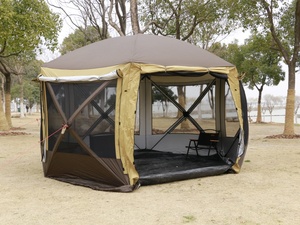 Tente de fête portable de luxe en tissu Oxford, <span class=keywords><strong>yourte</strong></span> mongole pour 8 à 12 personnes, grande tente de camping familiale - Product Image 3