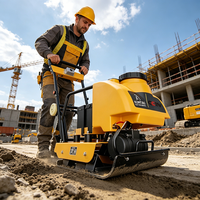 Compacteur vibrant électrique pour sols et graviers KUNTAI TC-90 24V40AH avec batterie au lithium pour la construction routière et l'asphalte