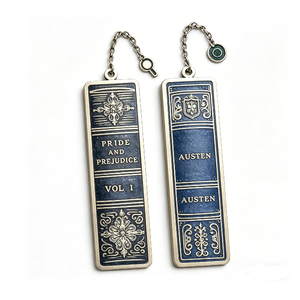 Holywell Customized Metal Crafts Alloy/Brass/Zinc/Iron Sports <b>Bookmark</b> Model Gold-Plated Antique Imitation Carved Soft Enamel UV - Product Image 1