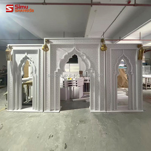 Support de toile de fond doré en PVC acrylique pour événements de mariage de luxe et décoration de scène de fête - Product Image 5