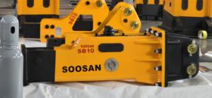 เบรกเกอร์ไฮดรอลิกแบบกล่อง SB10จาก Soosan ตัวเครื่องขุดขนาดเล็กพร้อมคุณสมบัติมาตรฐานรวมรับประกันหนึ่งปี - Product Image 2