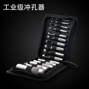 DZT/Dongzhe Hollow Punch Set 15Pcs 3-25mm <b>Leather</b> Crafting <b>Tool</b> Kit - Product Image 2