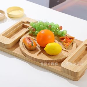 Tabla de Quesos de Bambú, Tabla de Cortar de Madera, Plato para Pan, Bandeja de Servir para Cocina, 25x42cm, Color Natural - Product Image 3
