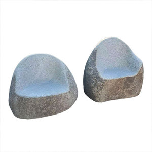 Banc de pierre de jardin en granit Antique Unibody de haute qualité banc sculpté naturel pour l'utilisation de parc galets et galets - Product Image 1