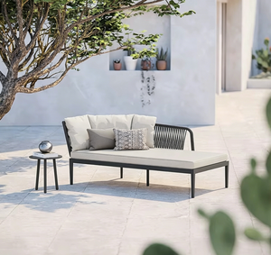 Conjunto de Sofá y Sillas de Aluminio de Diseño Nórdico para Exteriores con Características Resistentes a la Lluvia y al Sol para Jardín, Patio y Terraza - Product Image 2