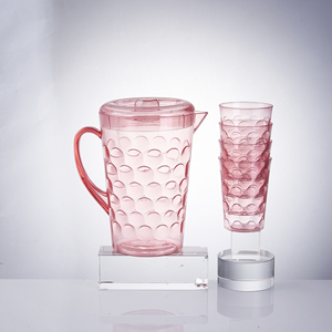 Hot Bán 1.5L PS Nhựa Jug Với Nắp Nước Lạnh Bình Với 4 Tumblers - Product Image 4