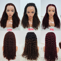 Promotion Letsfly 107$ Perruques Lace Front en Cheveux Humains Brésiliens Vierges, Densité 250%, Ondulations Water Wave, 26 Pouces pour Femmes