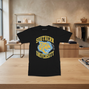 Camiseta de Algodón 100% Ecológica de la Universidad Southern SU, Personalizable con el Logotipo de la Universidad, Ropa Unisex para el Campus, OEM, HBCU - Product Image 2