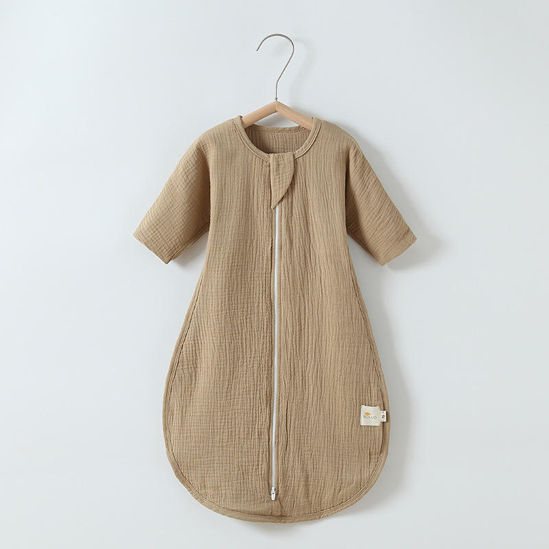 Vêtements de poche à manches longues en gaze kaki profond 878