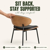 Chaise de salle à manger en métal rembourrée de style italien léger et luxueux pour hôtel et villa