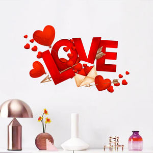 LOVE <span class=keywords><strong>romantique</strong></span> amour <span class=keywords><strong>stickers</strong></span> muraux salon <span class=keywords><strong>chambre</strong></span> à coucher salle à manger décoration papier peint autocollant mariage disposition <span class=keywords><strong>stickers</strong></span> muraux - Product Image 3