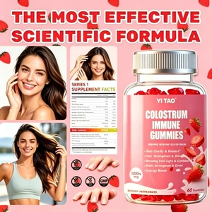 Gélules de colostrum bovin 1500mg OEM ODM - Soutien immunitaire, Nutrition vitaminique, Cheveux et ongles, Santé intestinale - Product Image 5