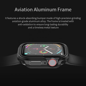 Boîtier de montre intelligente en métal pour <span class=keywords><strong>Apple</strong></span> <span class=keywords><strong>Watch</strong></span> 40mm <span class=keywords><strong>44mm</strong></span> housse de montre anti-rayures pour IWatch <span class=keywords><strong>SE</strong></span> Series 6 5 4 étui pare-chocs antichoc - Product Image 5