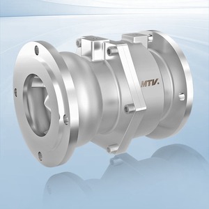 Válvula Coaxial Mtv de Acero Inoxidable 304, Válvula Neumática de Dos Vías con Brida para Tuberías - Product Image 1