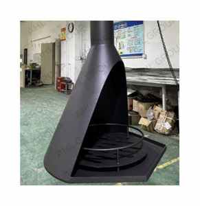 Poêle à granulés avec insert cheminée poêle avec <span class=keywords><strong>chauffage</strong></span> <span class=keywords><strong>central</strong></span> foyer intérieur à bois à haut rendement - Product Image 1