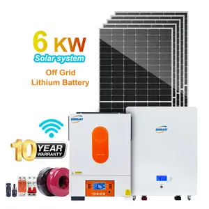6kw 6kva Prijs Fotovoltaïsche Power Hybride Zonnepaneel Systeem 6000W
