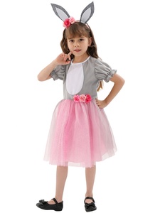 Nuevo Vestido de Tutú para Niñas, Disfraz de <span class=keywords><strong>Conejita</strong></span> de Pascua <span class=keywords><strong>con</strong></span> Diadema, Ropa de Carnaval Infantil para Actuaciones - Product Image 2