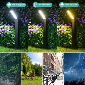 Luces Solares para Caminos Exteriores, IP65 Impermeables, LED Recargables con Sensor de Luz, para Decoración de Jardín, Caminos, Patios y Entradas - Product Image 3