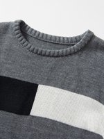 Mode décontracté hommes pull décontracté tricoté pull épais coréen Slim Fit haut col rond affaires automne et hiver Opp sac