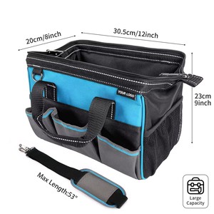 2026 Wholesale Customization 2 in 1 Universal Tool Storage Hardware Mechanic Optic Fiber Blue Tool Bag Diy Worker Bag - Product Image 2