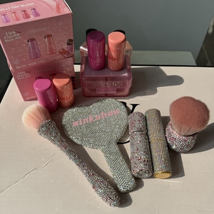 <b>Square</b> Makeup Heart Diamond Setting <b>Mirror</b> for Eyelash Extension Handheld With Handle Hand <b>Mirror</b> Lash Salon <b>Mirrors</b> - Product Image 2