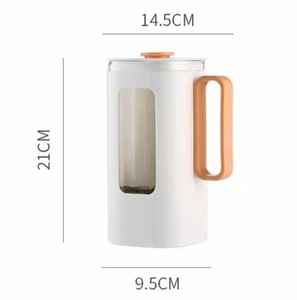 ตัวเครื่องเฟรนช์เพรสแบบใส ความจุ 1100 มล. เป็นมิตรกับสิ่งแวดล้อม ด้ามจับตามหลักสรีรศาสตร์ วั<span class=keywords><strong>สด</strong></span>ุเกรดอาหาร สำหรับ<span class=keywords><strong>ชง</strong></span><span class=keywords><strong>กาแฟ</strong></span><span class=keywords><strong>สด</strong></span>/ชาสมุนไพร - Product Image 4