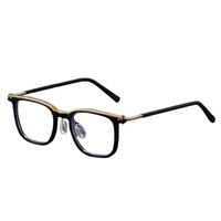 Nouvelle monture de lunettes carrée en métal style rétro punk 2026 pour hommes, tendance, anti-lumière bleue, sans correction, avec revêtement HMC, verres simples