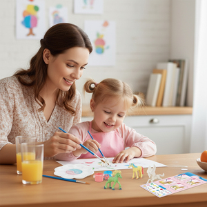 Set per Bambini Fai-da-Te per Dipingere il Proprio Unicorno |   Kit Creativo di Pittura in PVC con 4 Figure Assortite di Unicorni - Product Image 2
