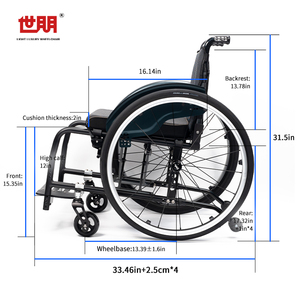 Ghế xe lăn thể thao chuyên nghiệp bằng sợi carbon - Sẵn sàng thi đấu cho bóng rổ/tennis người khuyết tật - Product Image 6