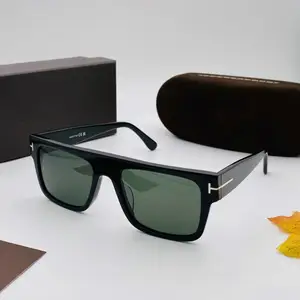 TF907 Fashion luxury brand T polarized sunglasses men T sun glasses ford For women Driving square mirror sunglasses