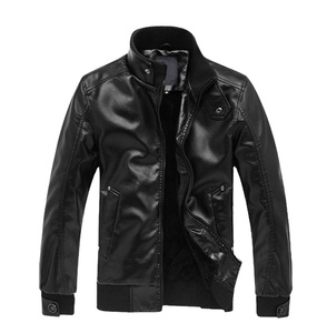 Chaqueta de Cuero para Hombre, Estilo <span class=keywords><strong>Juvenil</strong></span>, Tendencia de Chaqueta de Cuero para Hombre - Product Image 1