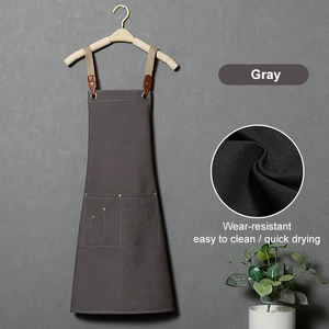 Vente Flash tabliers en toile rose <span class=keywords><strong>tablier</strong></span> en toile imperméable résistant à l'huile avec poche pour hommes - Product Image 4