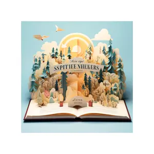 Popular High Quality Coloring Educational Books Full Color Customized Hardcover Pop-up Book Cardboard Picture Book Printing