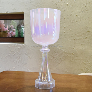Productos espirituales Cuencos de cristal para cantar Cáliz Increíble sonido <span class=keywords><strong>sagrado</strong></span> 99.99% Cuarzo Cristal transparente Cuenco PARA <span class=keywords><strong>EL</strong></span> <span class=keywords><strong>Grial</strong></span> Meditación - Product Image 5
