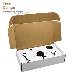 Tùy chỉnh tinh tế sóng bưu phẩm nến chăm sóc da lọ công cụ Kit Sản phẩm đóng gói Hộp Quà Tặng Bao bì với chèn giấy - Product Image 1