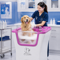 Station de lavage pour chiens Dpbathe, design mural permettant de gagner de la place pour les petites boutiques