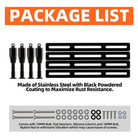 Kit de montage de planche de récupération ALL-TOP Support universel pour rails de traction