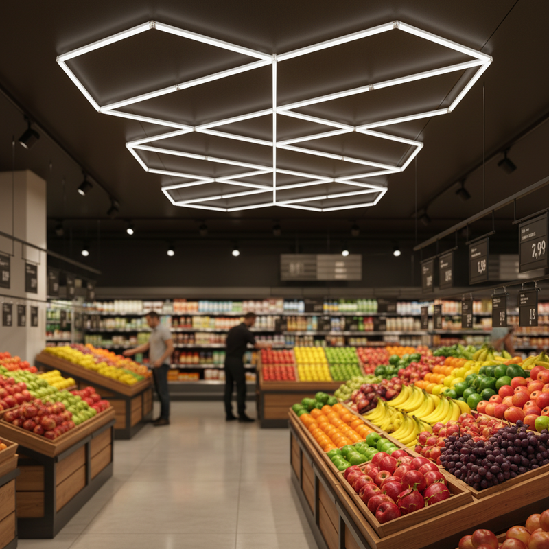 Produce Showcase Grade Diamond Store Lighting