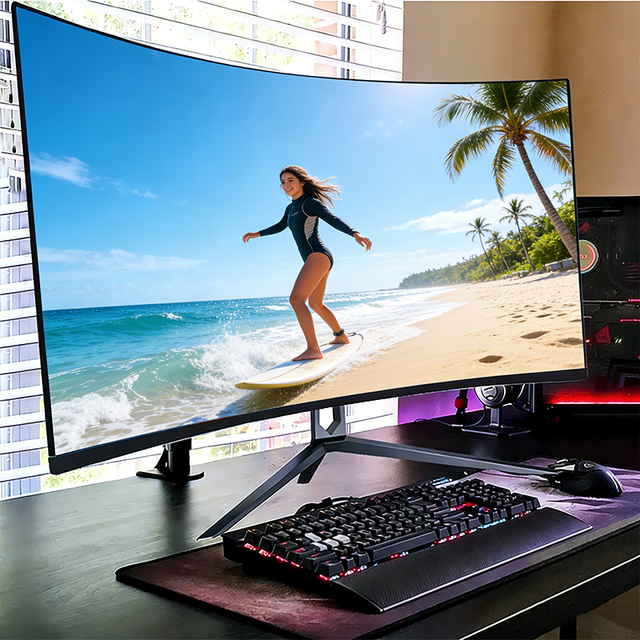 Factory Wholesaler Curved Screen Monitors 24 27 32 34 Inch VA Lcd Monitor 165HZ 144HZ Gaming IPS Computer Display