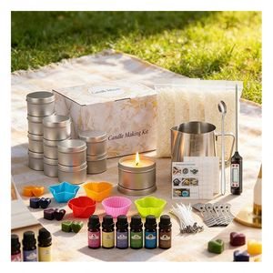 Emballage de bougies personnalisé avec logo, récipient blanc haut de gamme, mélange de parfums, programme d'évaluation de vente au détail, édition de luxe - Product Image 5