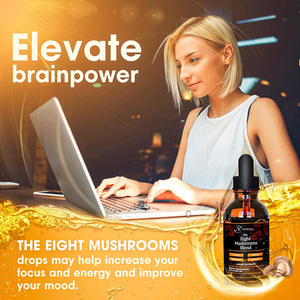 Vente flash : Gouttes de champignon crinière de lion, complexe de champignons biologiques, ginseng, champignon liquide, reishi, bien-être général, gouttes liquides - Product Image 6